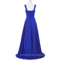 Grace Karin Sexy Deep V-Neck A-Line Backless Long Beaded Blue Evening Dress formal CL4410